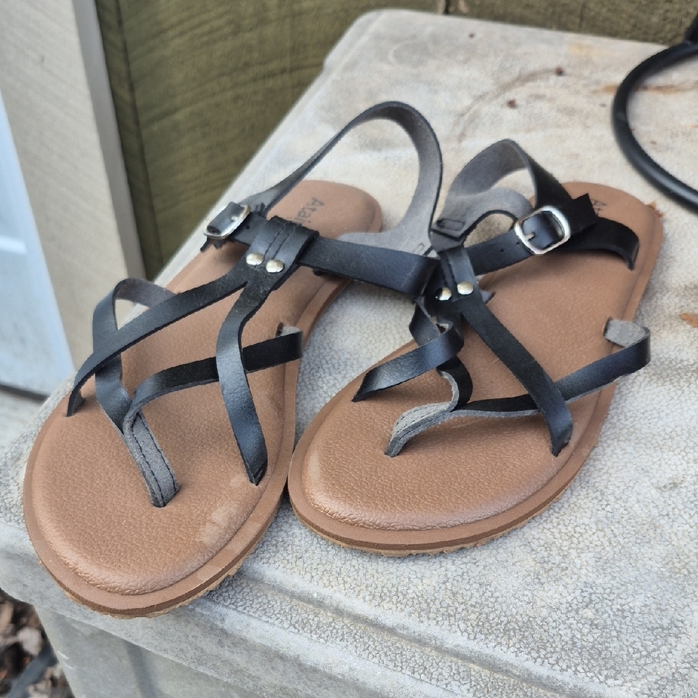 Black Strappy Sandals